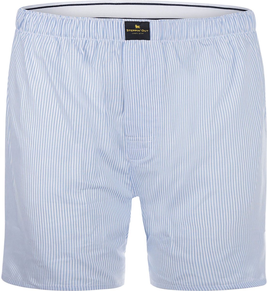 Steppin' Out Boxershort Poplin Gestreept Lichtblauw - Maat S - Heren - Boxershorts