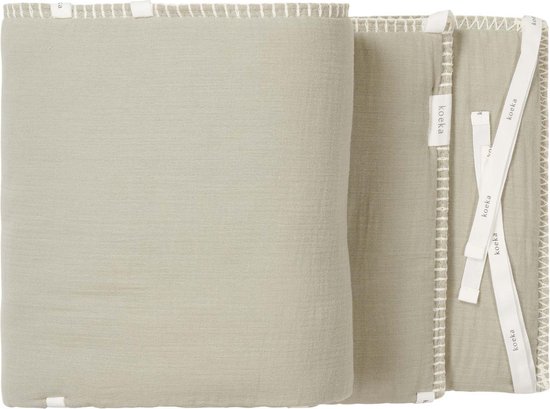 Tour de lit Koeka / Tour de lit Faro - coton hydrophile - vert clair