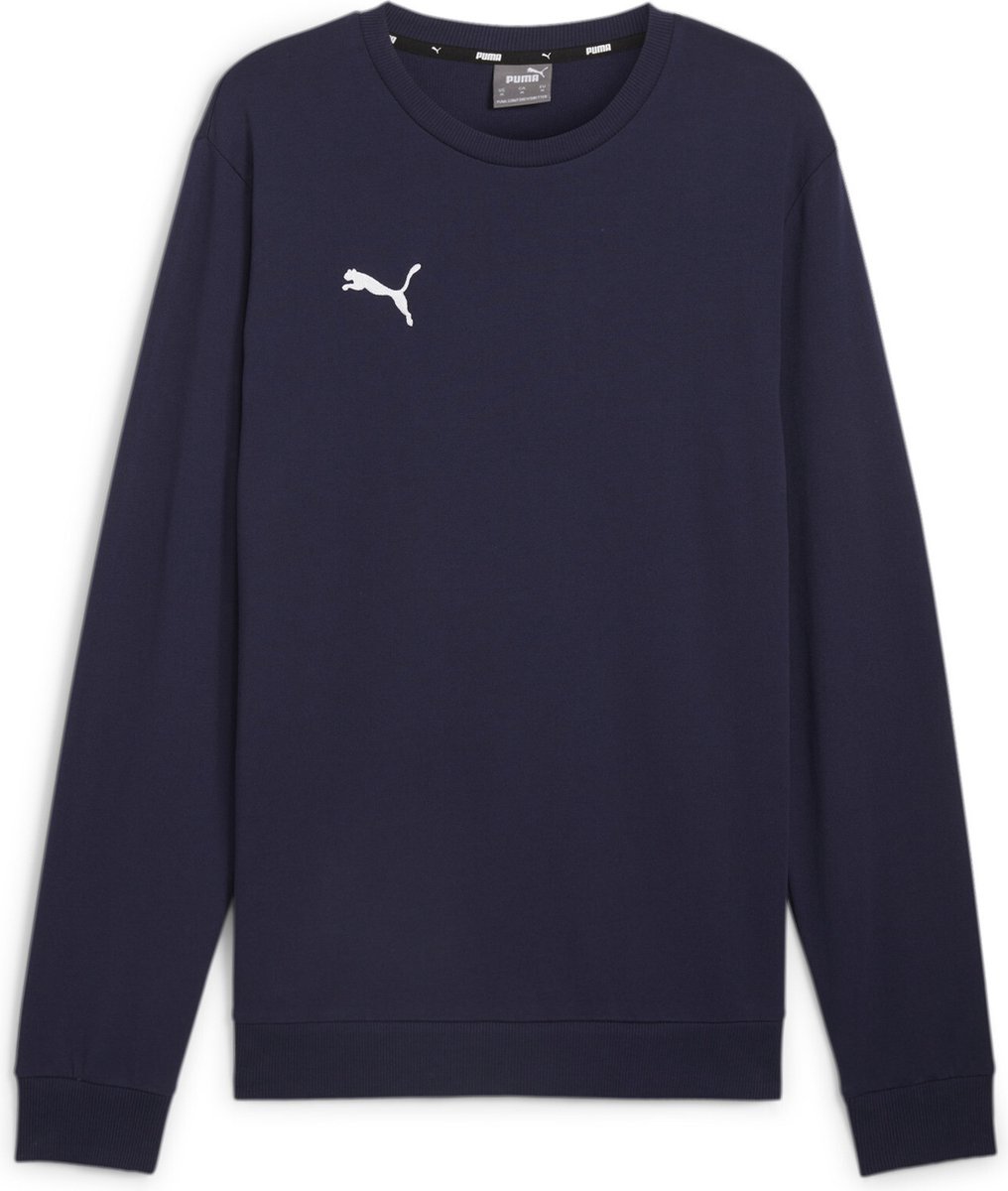 PUMA teamGOAL Casuals Crew Neck Sweat Heren Sporttrui - PUMA Navy-PUMA White