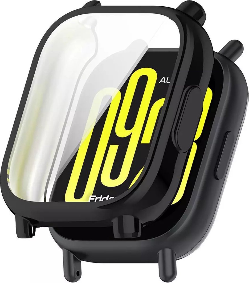 Strap-it Zacht TPU bescherm hoesje - case geschikt voor Redmi Watch 5 Lite (zwart)