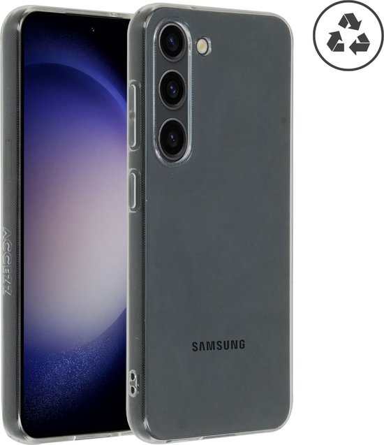 Accezz Hoesje - Geschikt voor Samsung Galaxy S23 - 100% recycled Clear Backcover - Transparant