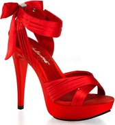 EU 41,5 = US 11 | COCKTAIL-568 | 5 Heel, 1 PF Criss Cross Pleated Straps Close Back Sandal