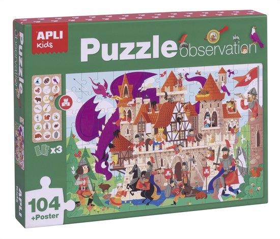 Apli Kids - Zoek en Vind Puzzel Kasteel