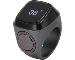 Vingerteller ringteller met 049 inch scherm - draagbare elektronische teller - 5 alarmen met vibratie - IQibla app (18 mm) .