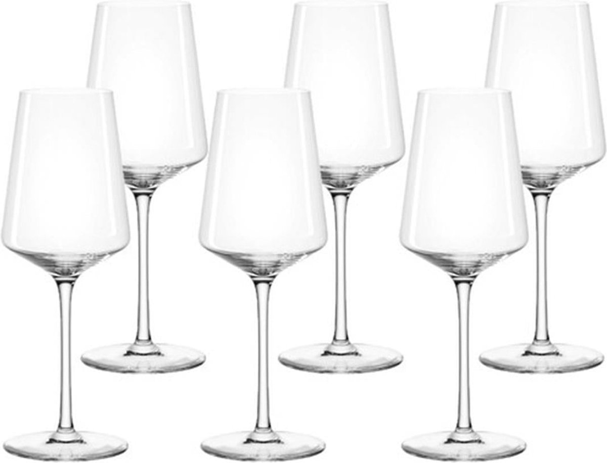 Bol.com Leonardo PUCCINI witte wijnglazen - 400 ml - set/6 aanbieding