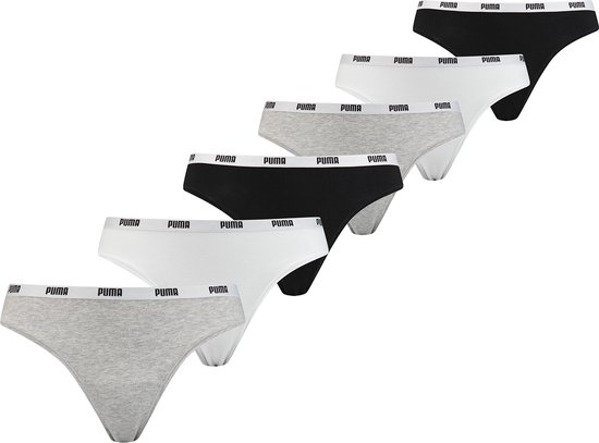 Puma 6-Pack dames strings - Katoenen strings dames multipack ...