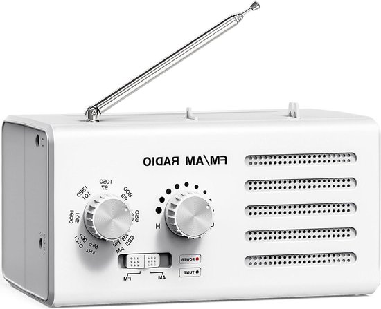 Noodradio (Dynamo, Batterijen, USB