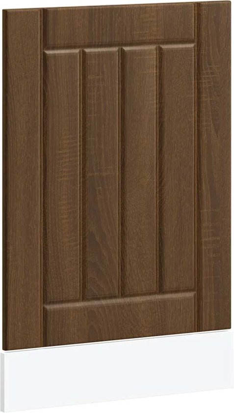 vidaXL Panneau de lave-vaisselle Porto chêne marron 60x1,5x67 cm