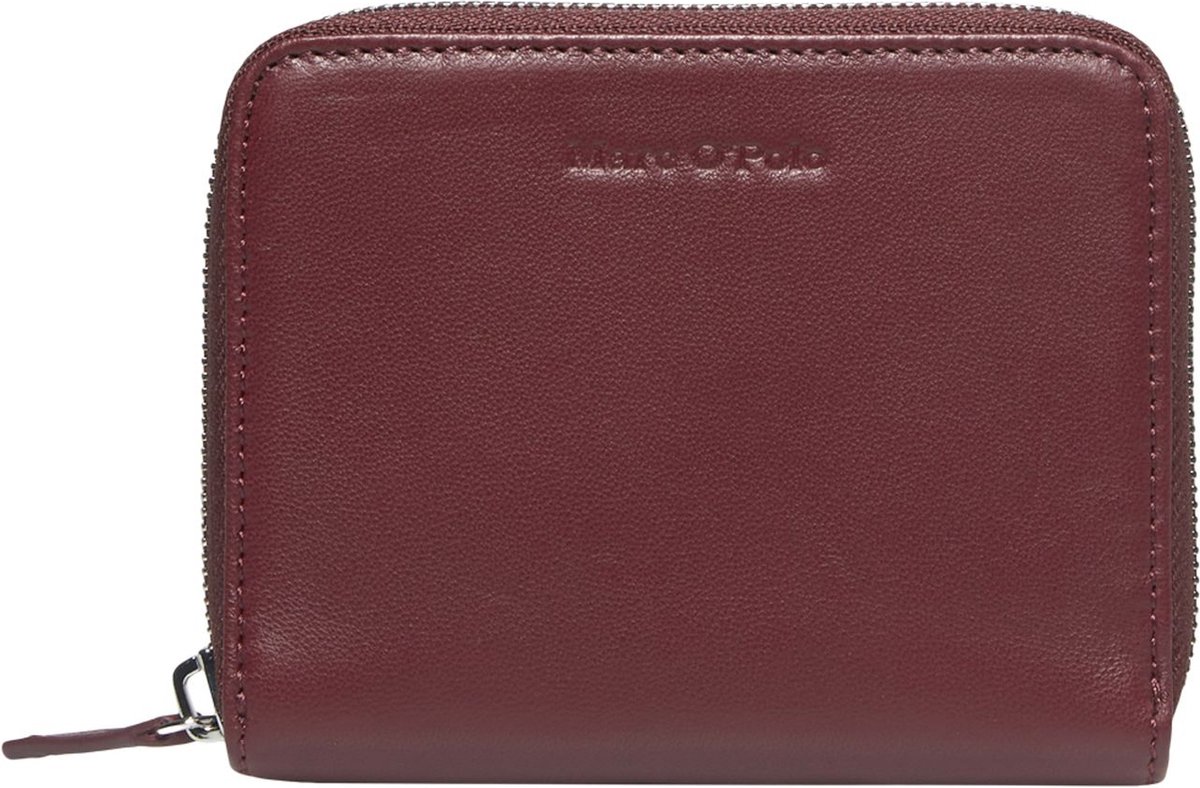 Marc O'Polo Portemonnee Ellis Zip Wallet Deep Ruby Wijnrood