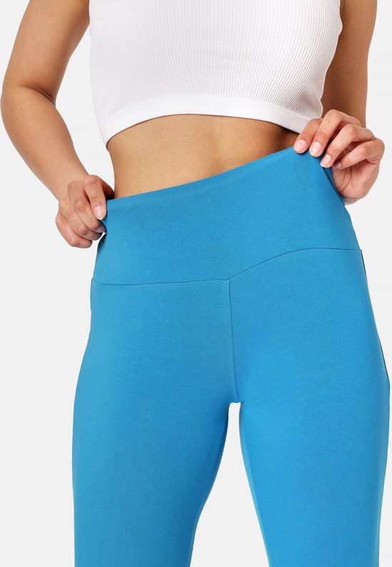 Bellivalini Dames Yogabroek - Sport - Vrijetijdsbroek - Lang - Viscose - Sportbroek - BLV-BLV50-283-YP - Blauw - L — afbeelding 5
