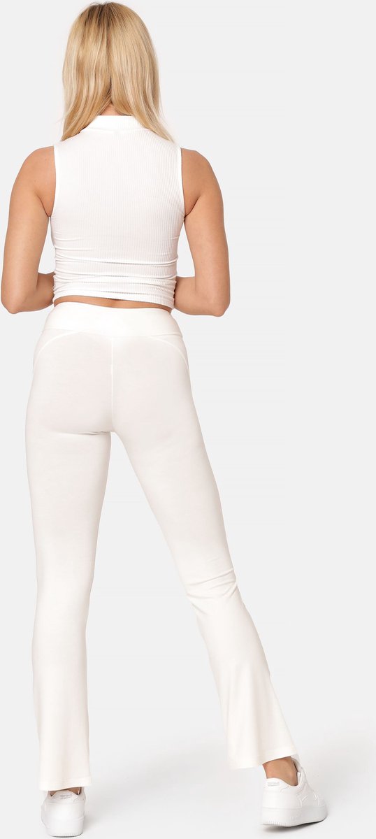 Bellivalini Dames Yogabroek - Sport - Vrijetijdsbroek - Lang - Viscose - Sportbroek - BLV-BLV50-277-YPF - Ecru - S van Bellivalini — afbeelding 5