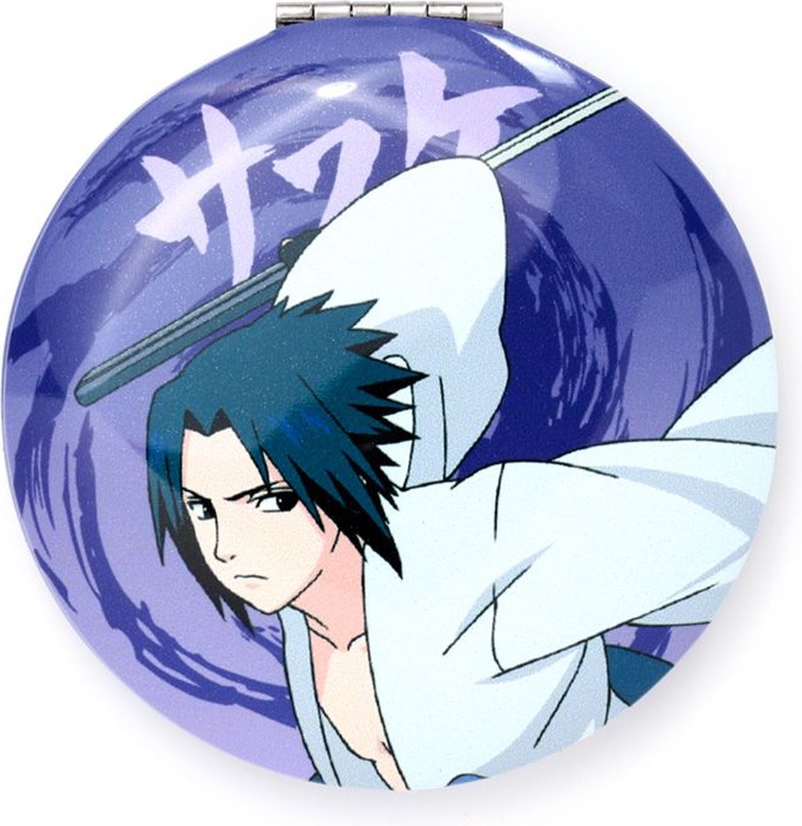 Goedkoopste Spiegeltje Make-Up Compact Klep - Naruto Ninja Manga - Madara Uchiha - 6.5x6.5x1cm