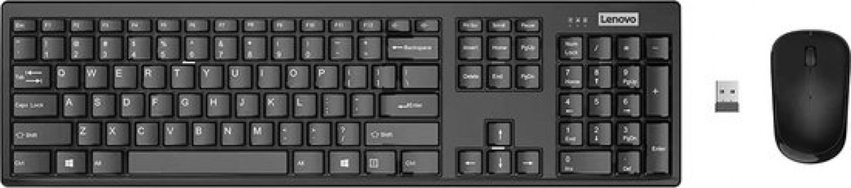 Lenovo 100 draadloze toetsenbord-muiscombinatie - Engels