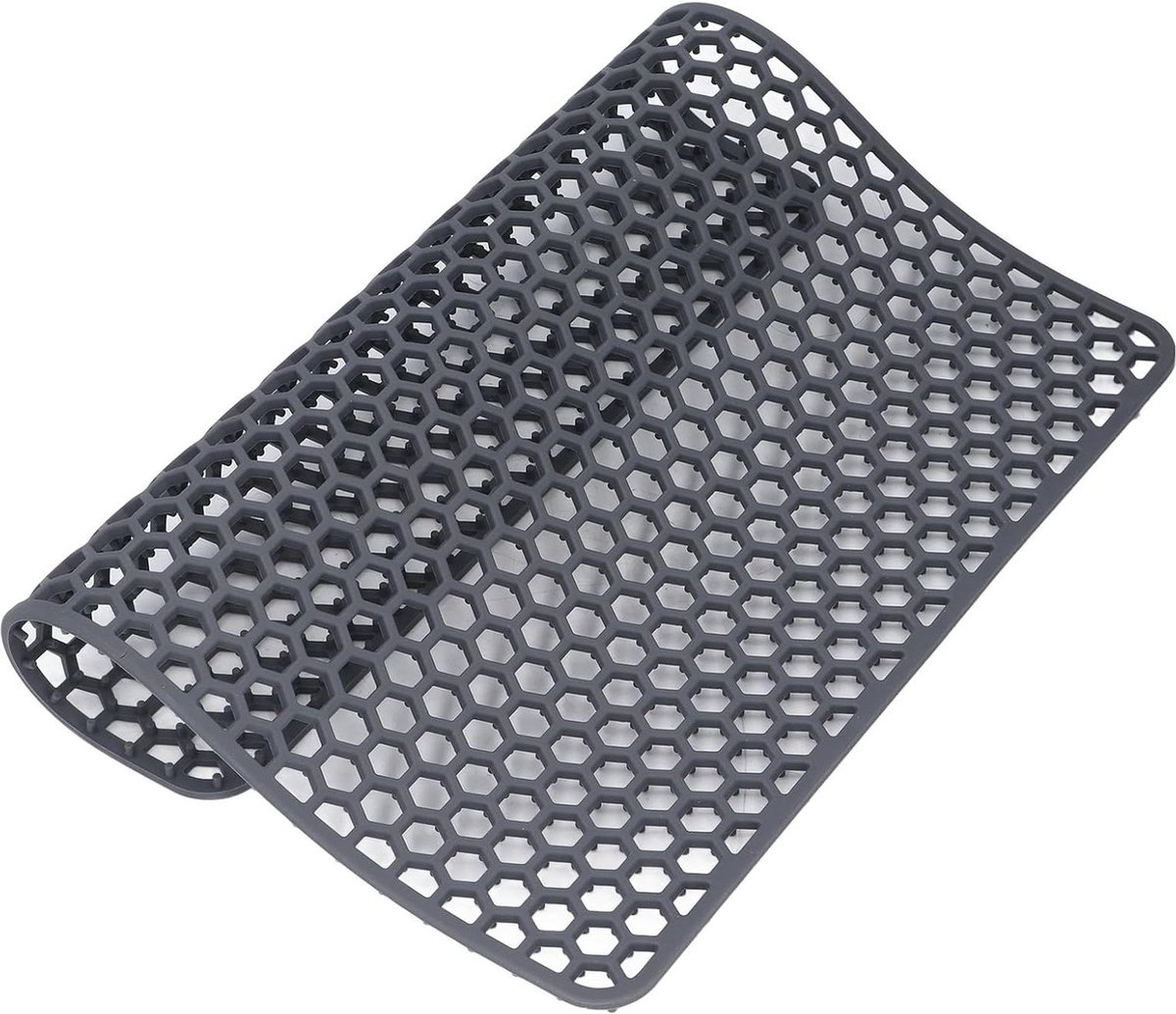 Siliconen Mat Rasterontwerp - Opvouwbare Antislip Sink Protector voor Snel Aftappen - Aanrechtbeschermer