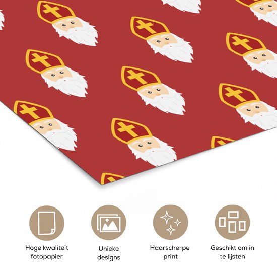 Affiche Sinterklaas decoration - Saint - Enfants - 40x30 cm