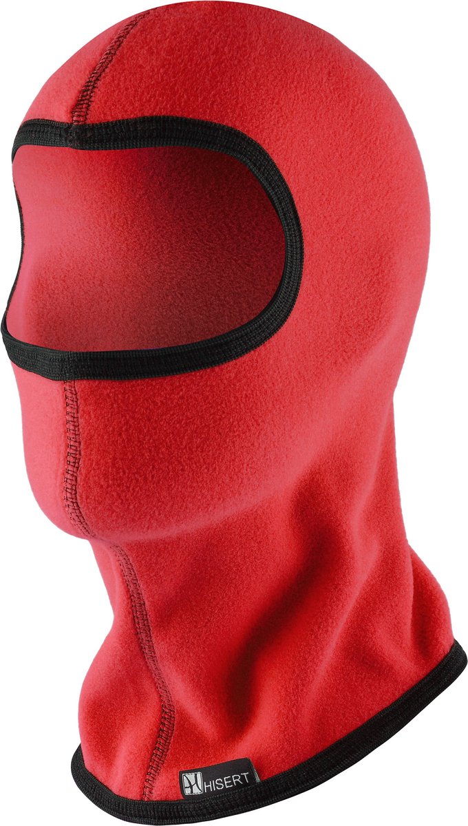 Hisert Balaclava Helmmuts Winter Muts Face Mask Polyester PK-JUNIOR – Einheitsgröße Rood