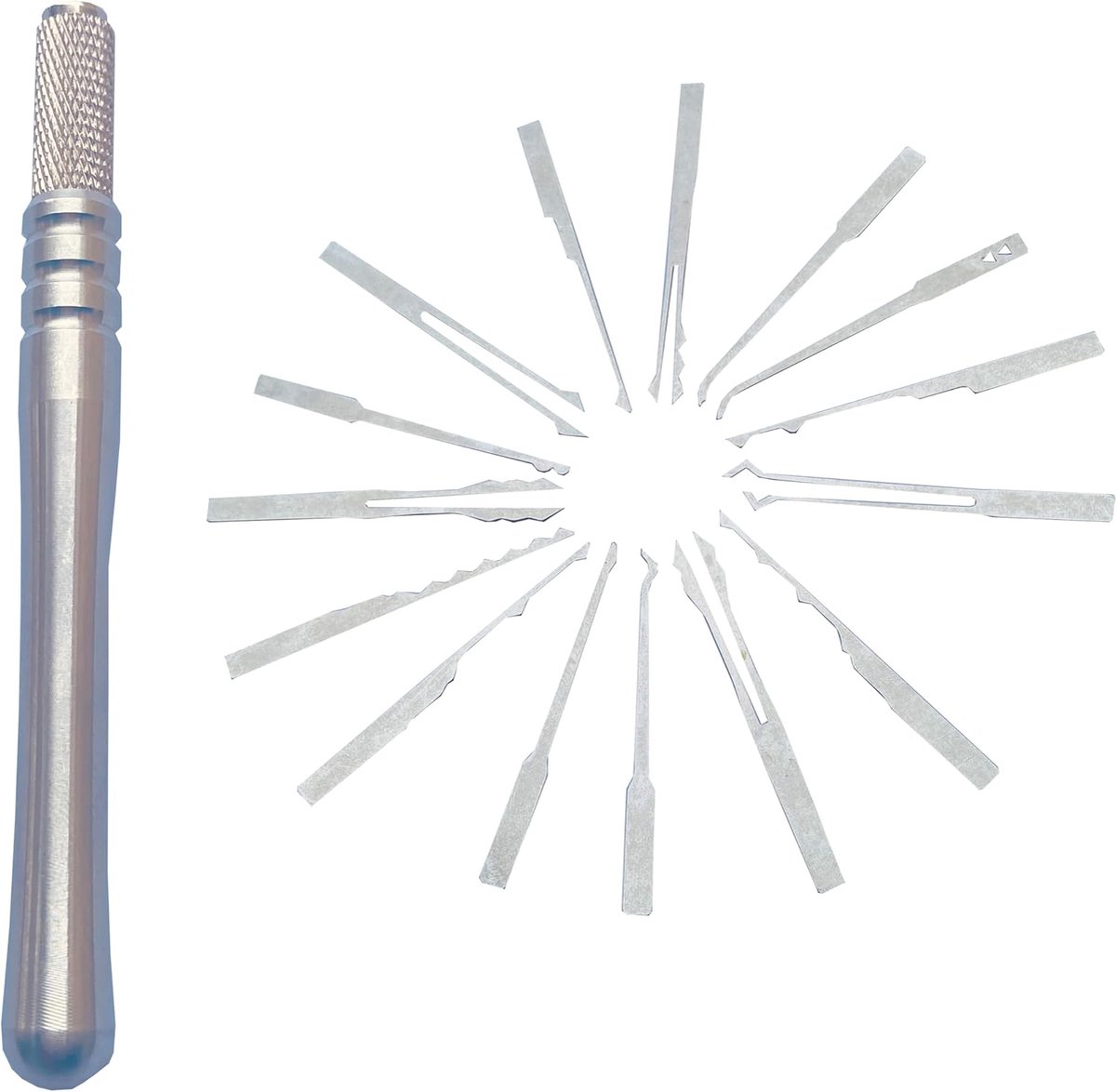 27-delige Lock Pick Set voor Professionals en Beginners - Inclusief Handgreep en Diverse Opzetstukken voor Deursloten en Autosloten — cadeau in Hobby - foto 2