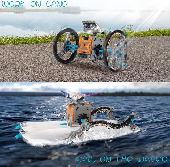 Kit de construction de robot Solacis - Jouets Éducatif Montessori - Ensemble d'expérimentation - Construction de robots - Must pour votre enfant !