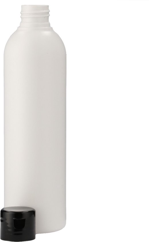 6x 500 ml Ronde knijpbare doseerfles zwart + tuitdop voor doseren - Set van 6 Stuks van $ — afbeelding 2
