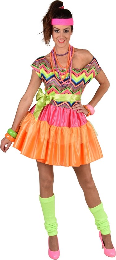 Magic By Freddy's - Costume années 80 & 90 - Disco Tone Wave Tessa - Femme - Multicolore - Large - Déguisements - Déguisements