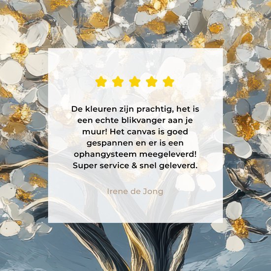 Peinture sur toile 20x20 cm - Décoration murale Arbre - Hiver - Arbre de vie - Moderne - Or - Décoration murale murale salon - Décoration chambre - Accessoires de chambre - Peintures