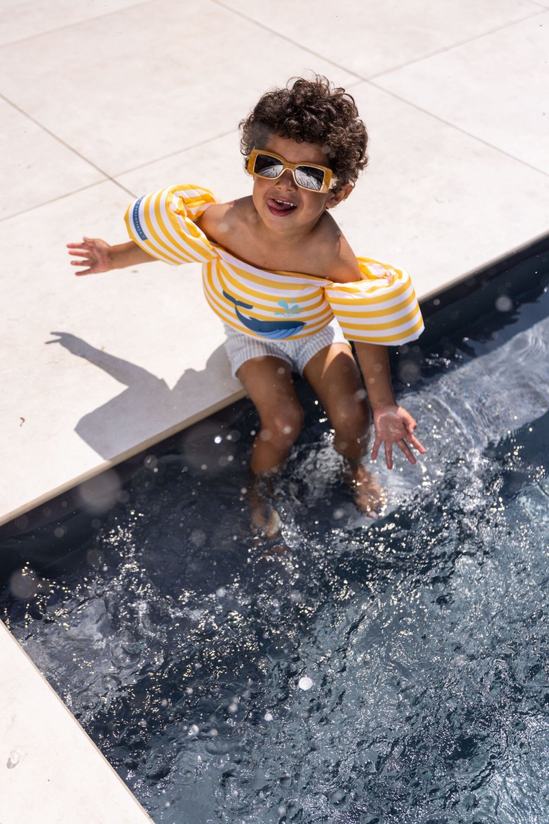Swim Essentials Puddle Jumper - Geel/Wit - Whaley - 2/6 Jaar — afbeelding 3