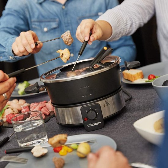 Cs Kochsysteme Fonduepan inclusief 6 fonduevorken, inductie (set, 7