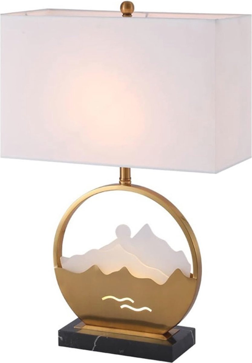 Moderne Nordic Tafellamp voor Slaapkamer en Woonkamer - Decoratieve Leeslamp met Stof Lamp