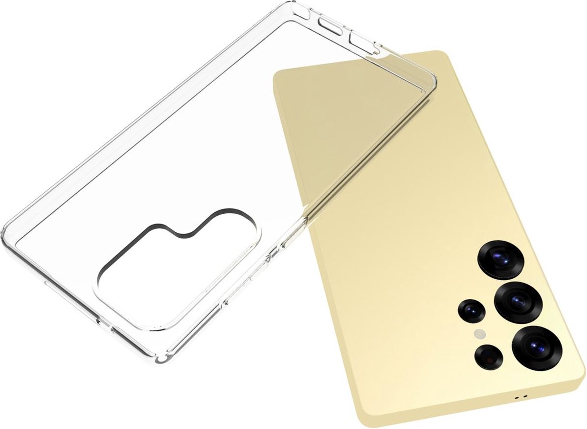 Mobigear Doorzichtig Hoesje geschikt voor Samsung Galaxy S25 Ultra Telefoonhoesje Flexibel TPU | Mobigear Basics Backcover | Doorzichtig Telefoonhoesje Galaxy S25 Ultra | Galaxy S25 Ultra Case | Back Cover - Transparant
