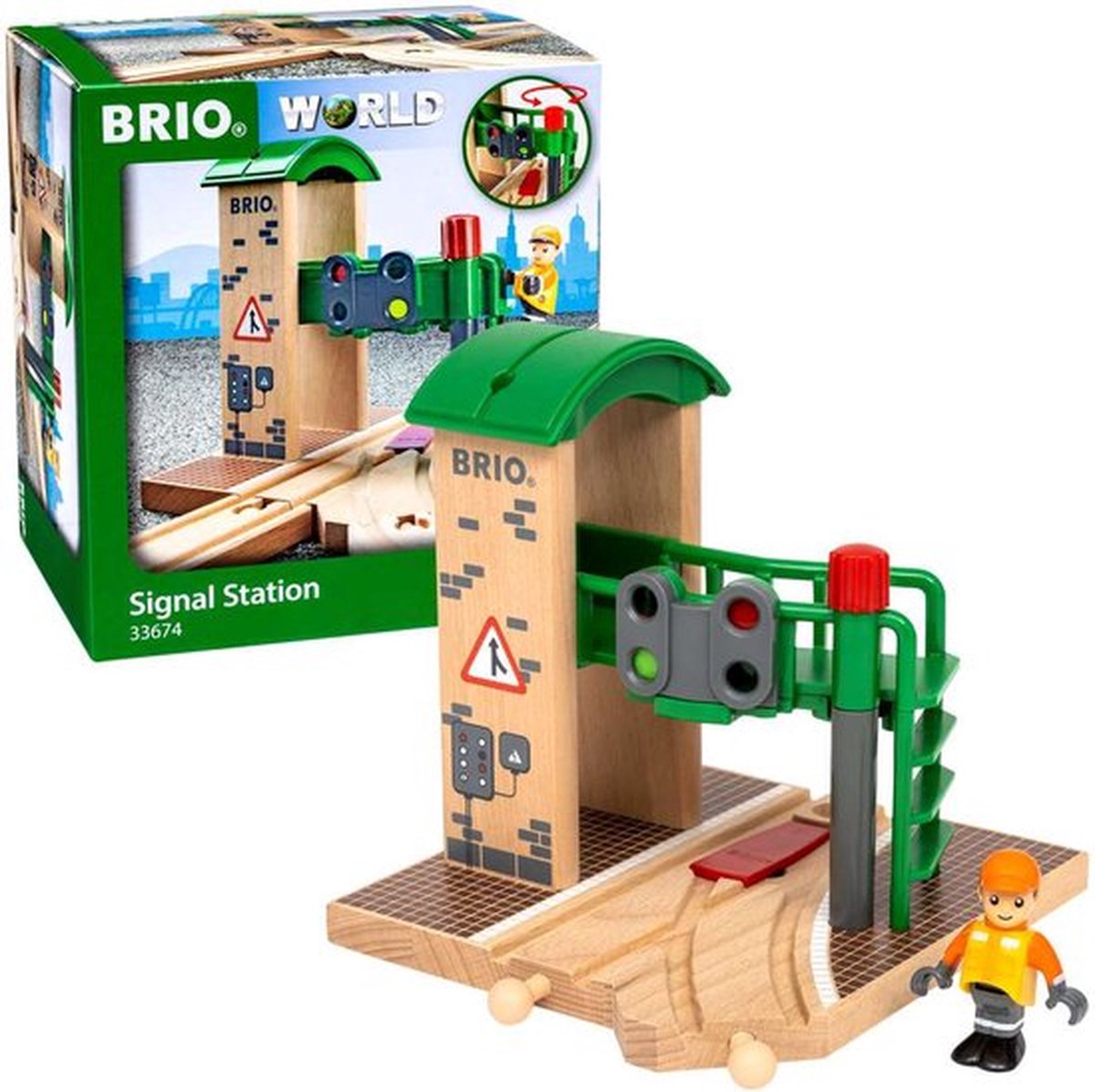 BRIO Seinstation - Trein speelgoed voor hand-oog coördinatie - 33674 — afbeelding 2