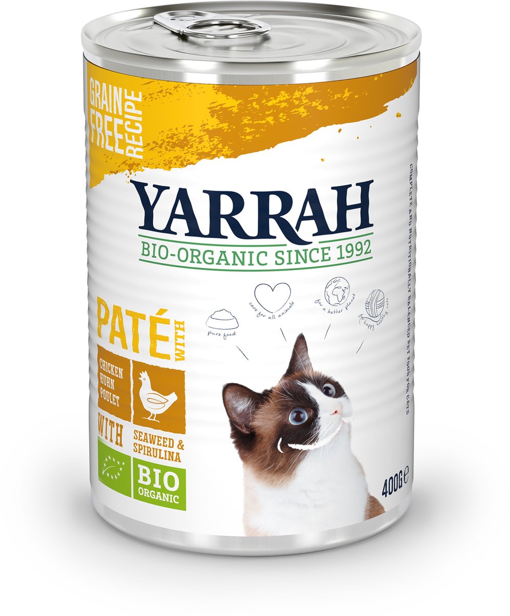 Yarrah Bio Kattenvoer Paté Kip 400 gr
