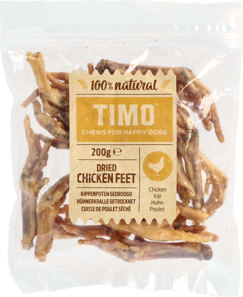 Timo Kippenpoten Gedroogd - Hondensnacks - 200 g