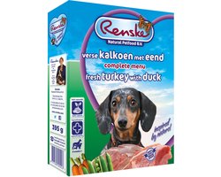 Renske Vers Gestoomd Complete Menu Hondenvoer Nat Kalkoen - Eend 395 gr