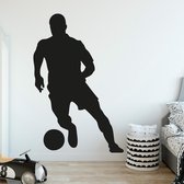 muursticker voetballer voor de kinderkamer