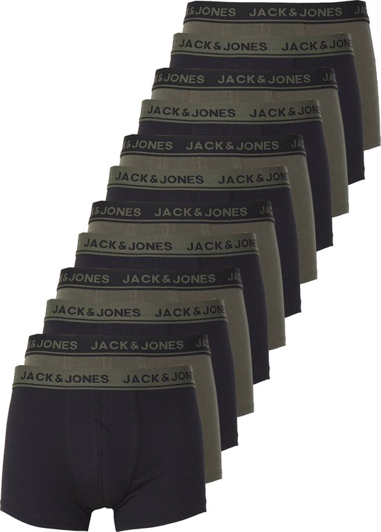 Jack & Jones Jacben Solid Trunks - Confezione da 5 Pezzi, Nero, M