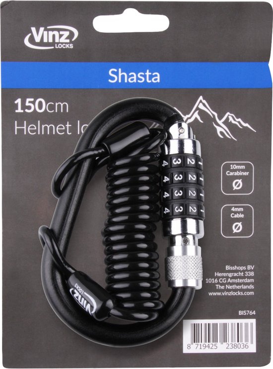 VINZ Shasta Helm Slot / Ski Slot / Snowboard Slot / Kinderwagen Slot - Lengte 150cm van VINZ — afbeelding 3