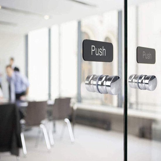 JGS ® Boutons de porte doubles pour Portes de douche de Verres avec finition brillante