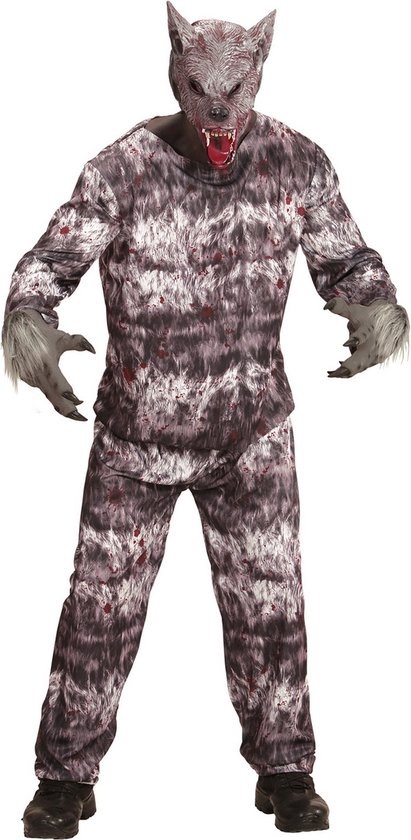 Hysagtek Wolf Kostüm, Werwolf Kostüm mit Werwolf Haarreifen,Schwanz,Pfoten Kostüm & Aufkleber Accessoires für Cosplay Geburtstag Party Faschingskostüme & Karneval Party