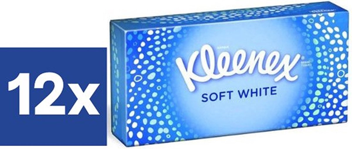 Goedkoopste Kleenex Soft White Tissues - Voordeelverpakking - 12x70st = 840 tissues