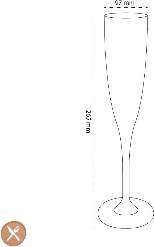 Verre à champagne Maxima 120 ml Set de 4
