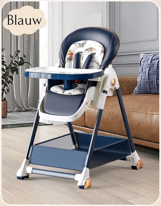Baby Vivo Baby kinderstoel babystoel in hoogte verstelbaar ligfunctie Tippy (Cool Mint