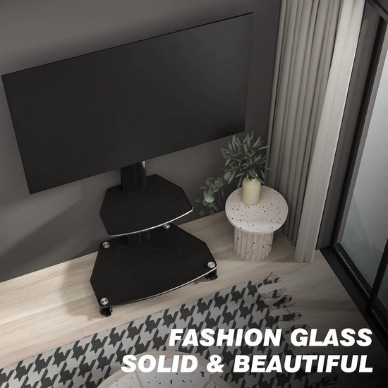 Bontec Mobiele TV Standaard op Wielen 23-60 inch