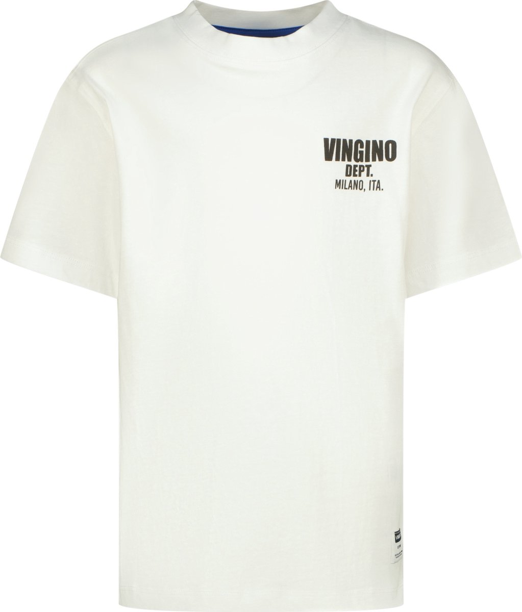 Vingino Basic-oversized Jongens T-shirt - Real White