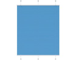 vidaXL - Plissé - rolgordijn - 110x150cm - stofbreedte - 109,4cm - polyester - blauw