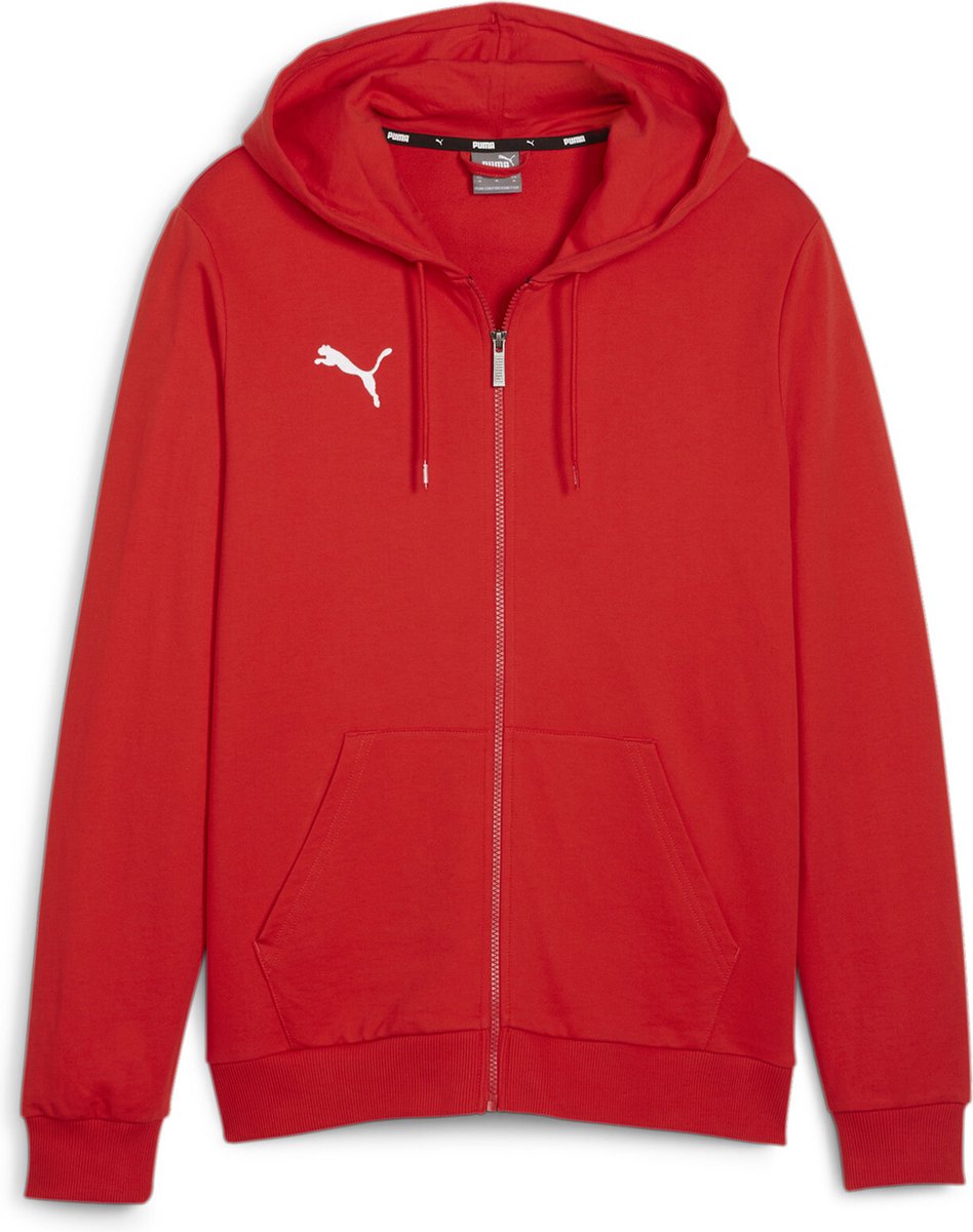 PUMA teamGOAL Casuals herenjack met capuchon sweatshirt pullover 658595 Rood
