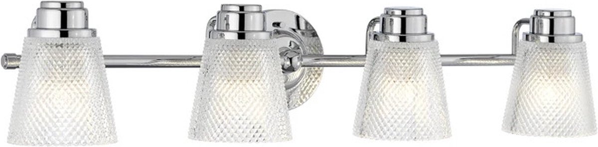 Quintiesse LED Badkamerarmatuur Hudson | 3W 3000K 300Lm 830 | IP44 | Dimbaar | Polished Chrome