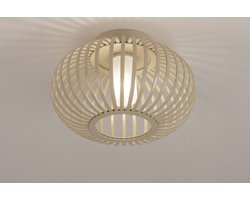 Lumidora Plafondlamp 74571 - Plafonniere - SAVANNAH - G9 - Beige - Zand - Metaal - Badkamerlamp - IP44 - ⌀ 24 cm