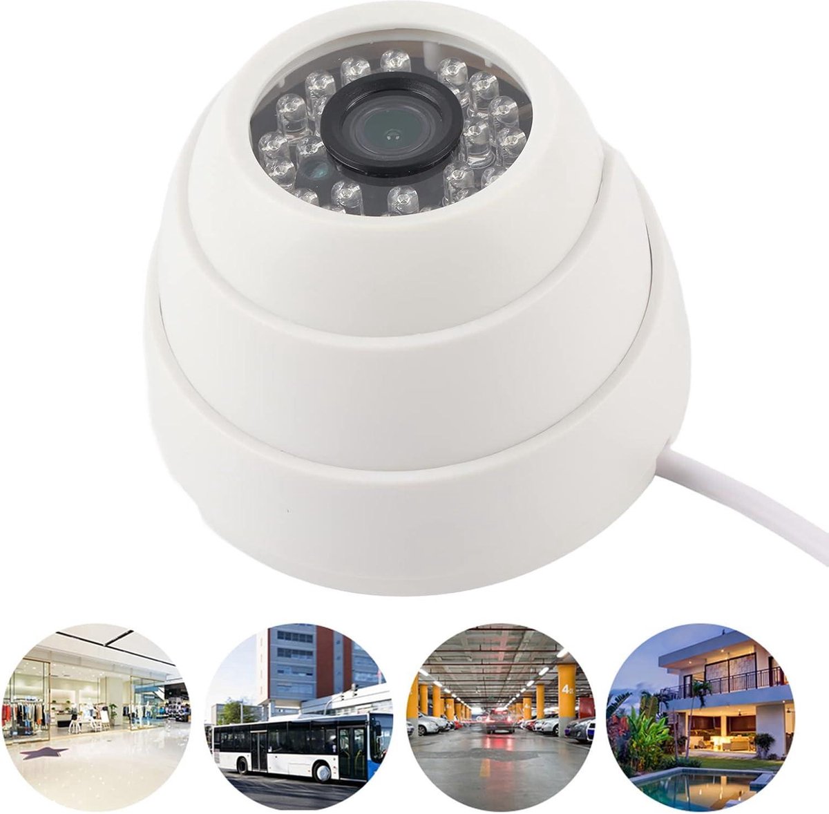 Dailygoods - 1080P Infrarood Nachtzicht Beveiligingscamera Dome Camera