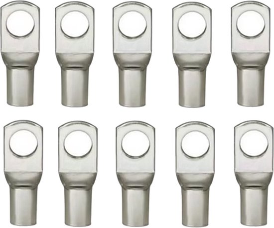 Kabelschoen 35mm² – M10 Oog, Niet-geïsoleerd, Vertind Koper – Voor Zware Elektrische Verbindingen 3 miniatura