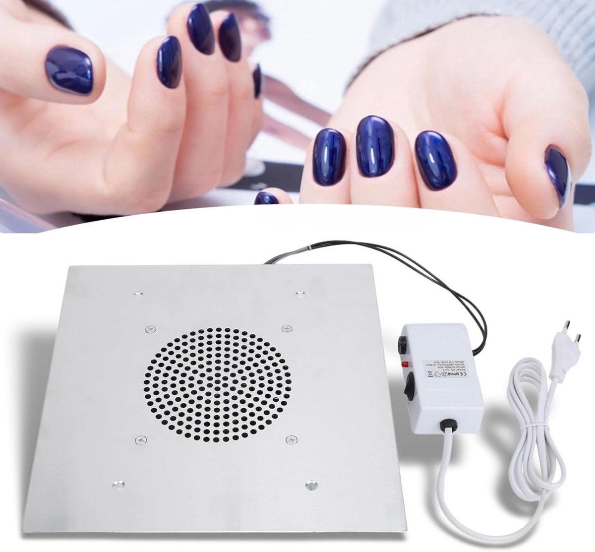 Krachtige Nagelstofafscheider - 60W Nagelstofzuiger voor Polynagel en Manicure - Salon en Thuisgebruik .